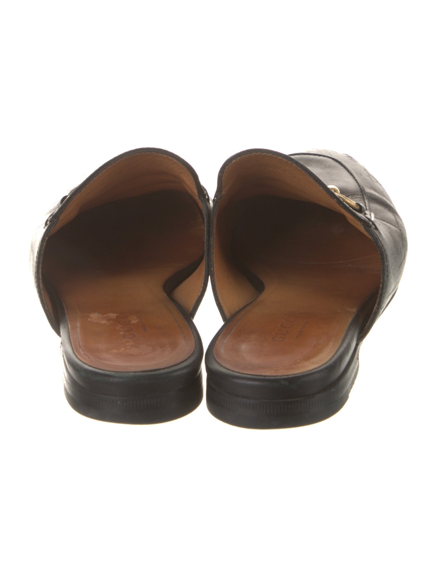 Gucci Horsebit Accent Leather Mules